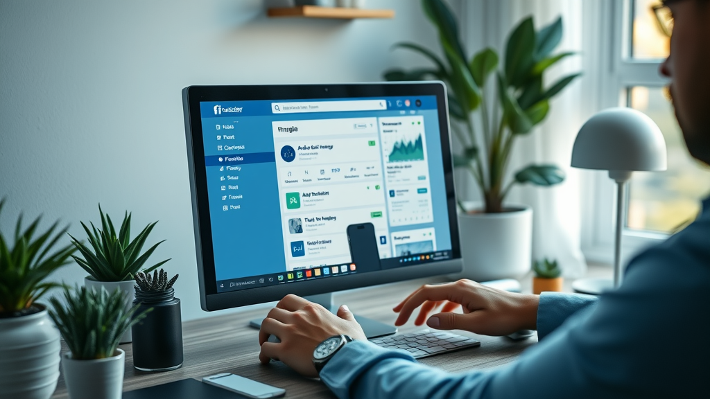marketer using facebook ads manager to select target audience features