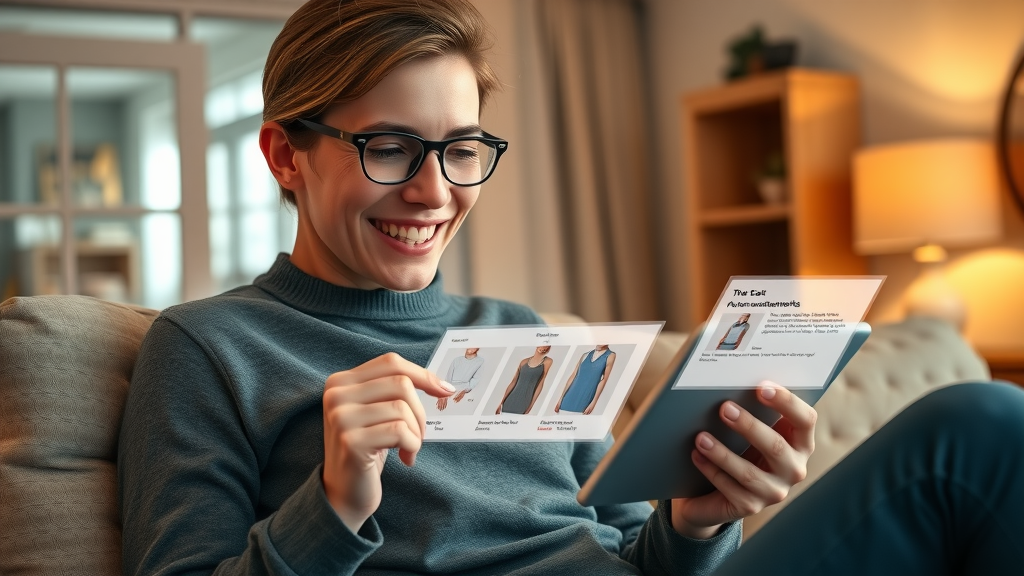 online shopper browsing personalized product recommendations powered by AI