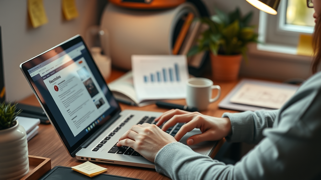 copywriter developing compelling facebook post copy to boost engagement