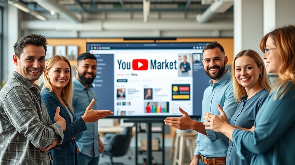 brand promotion on youtube digital marketing team presenting YouTube brand promotion strategy
