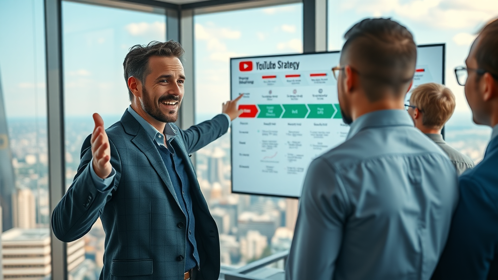 youtube strategy social media marketing with youtube brand manager presentation