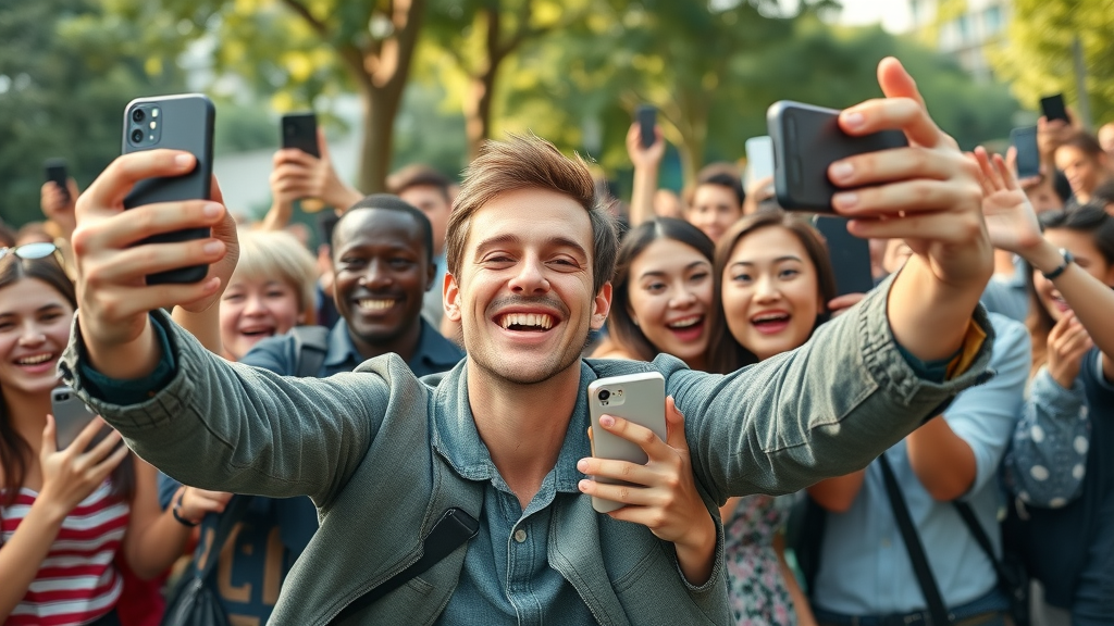 influencer engaging with fans for authentic user-generated content and high facebook engagement
