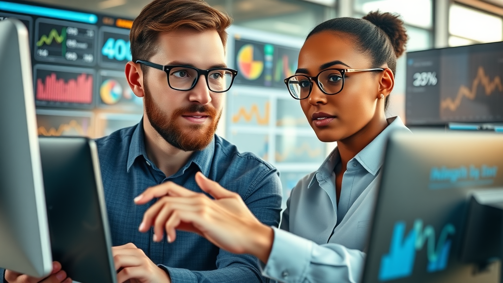 video engagement techniques - social media marketers analyzing video engagement statistics