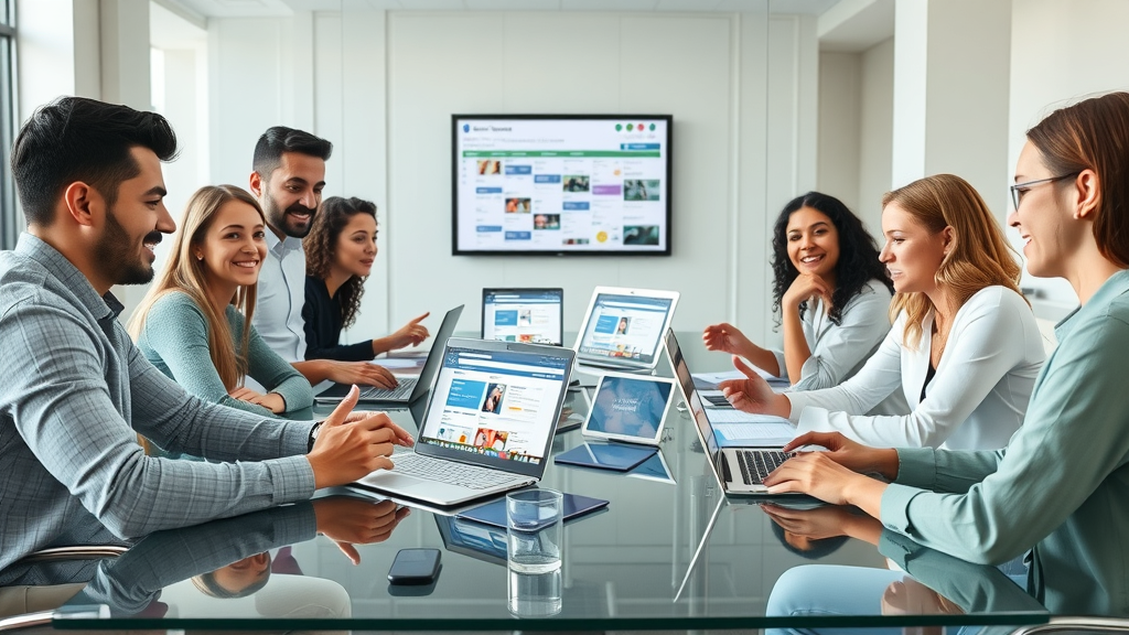 facebook page content planning, maximize facebook seo with diverse content posts, team collaboration