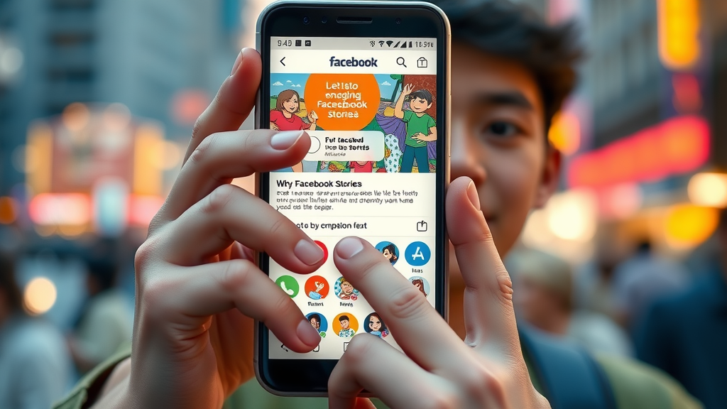 user interacting with engaging facebook stories for instant boost in facebook engagement techniques