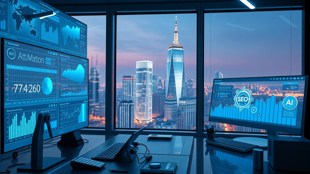 AI tools, innovative workspace, SEO content optimization automation