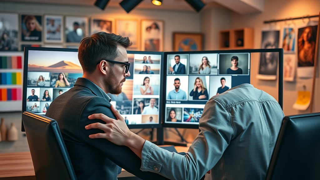 Creative designer A/B testing social ad creatives for high-impact paid social advertising results