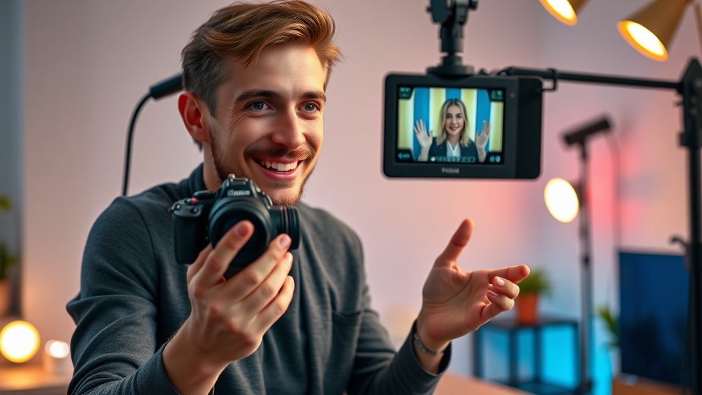 youtube video content creator social media marketing with youtube recording tutorial
