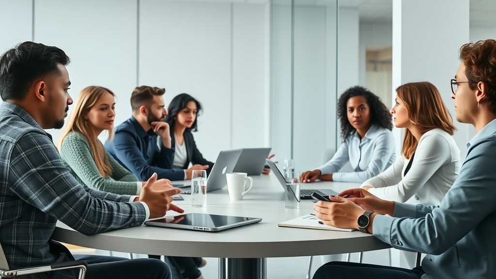 Thoughtful ethical discussion about ai-powered content creation by a diverse group