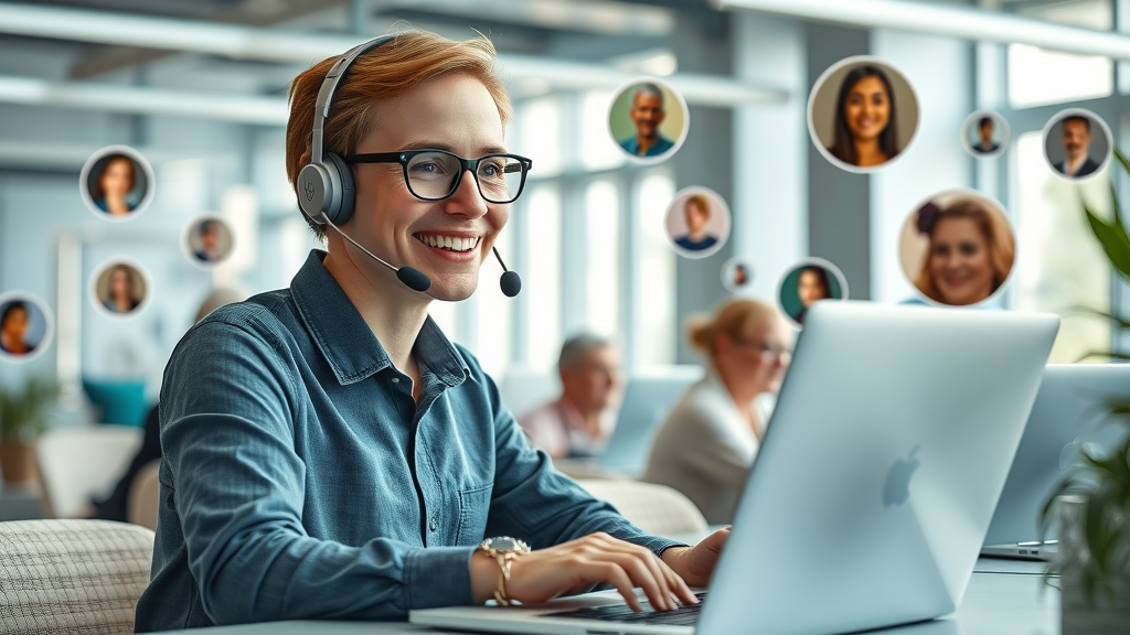 customer service agent engaging audience community forums social media