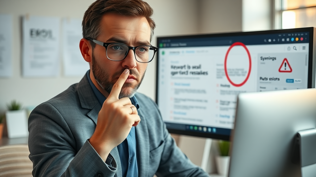 SEO consultant highlighting common mistakes in keyword research for SEO