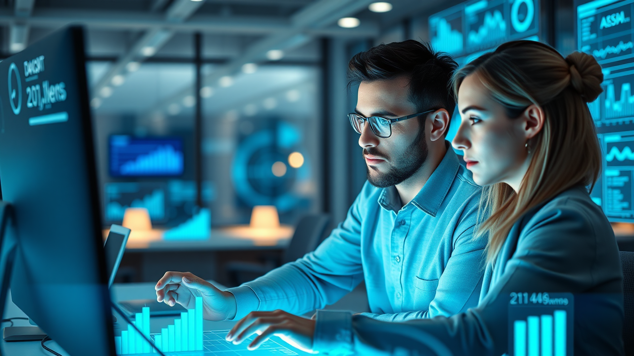 Insightful data visualization of marketers at work using ai-powered content creation tools