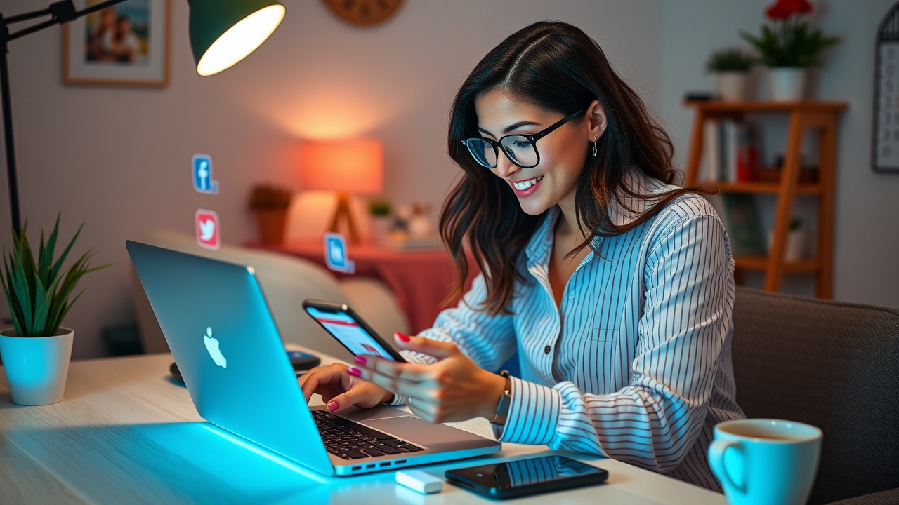 Content creator using social media platforms for link building outreach