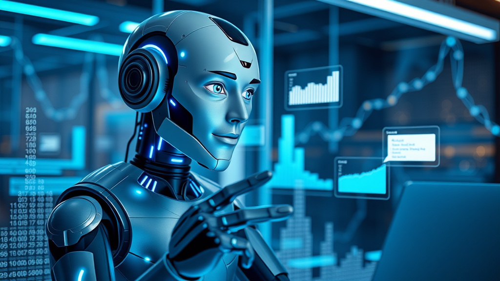 artificial intelligence chatbot on digital marketing trend interface with real-time analytics